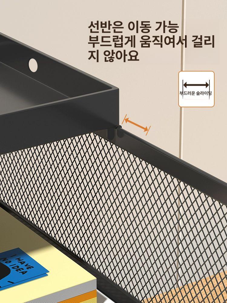 선반 정리 보관함 서류 철제 지류함 시험지 씽크 싱크대 길이조절 하부장 - 상세 이미지 4