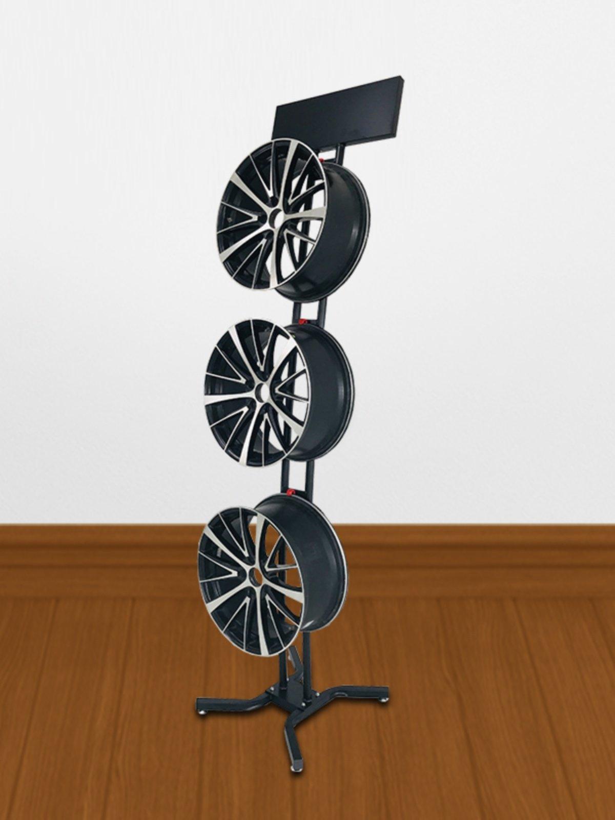 타이어휠 진열스탠드 전시 정리 타이어샵 단면 단면 걸이 3개 - 상세 이미지 5