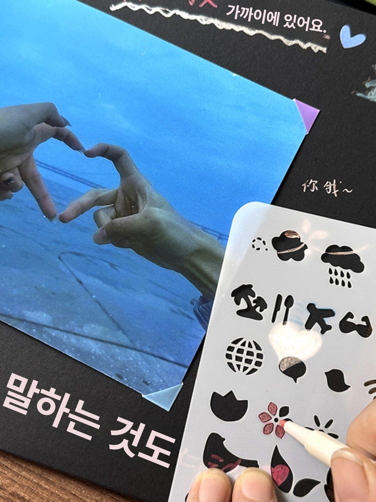 종이 페이지 앨범 북 사진 공예 선물 메모리 스크랩북 기념일 포토북 결혼 - 상세 이미지 3
