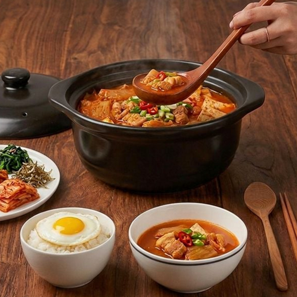 레인지 내열 뚝배기 전기 오븐 뚝배기 도자기 냄비 - 상품 이미지