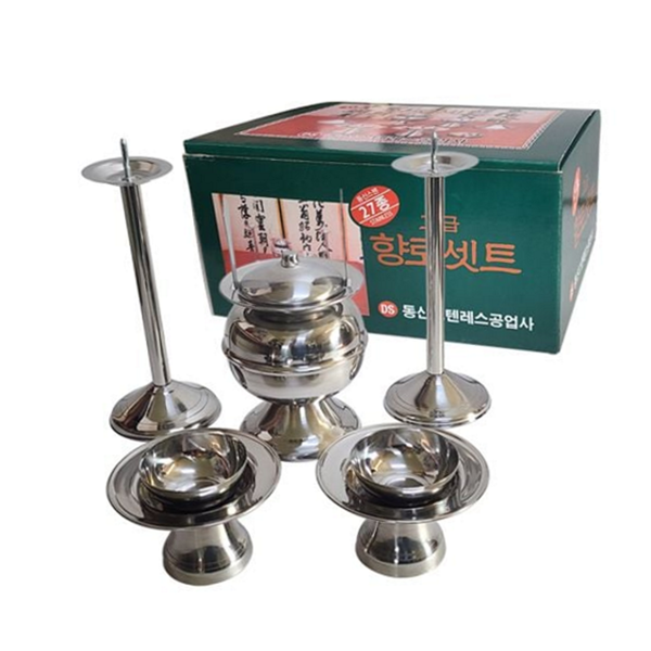명절 제사용 용품 촛대 제기 스텐 - 상품 이미지