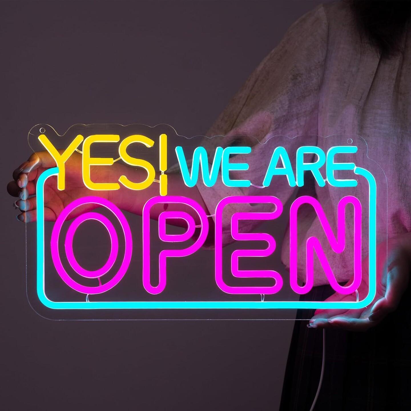 LED 네온사인 오픈간판 카페 오픈 바 무드등 실내 개업선물 전광판 술집 레터링 창업 - 상품 이미지