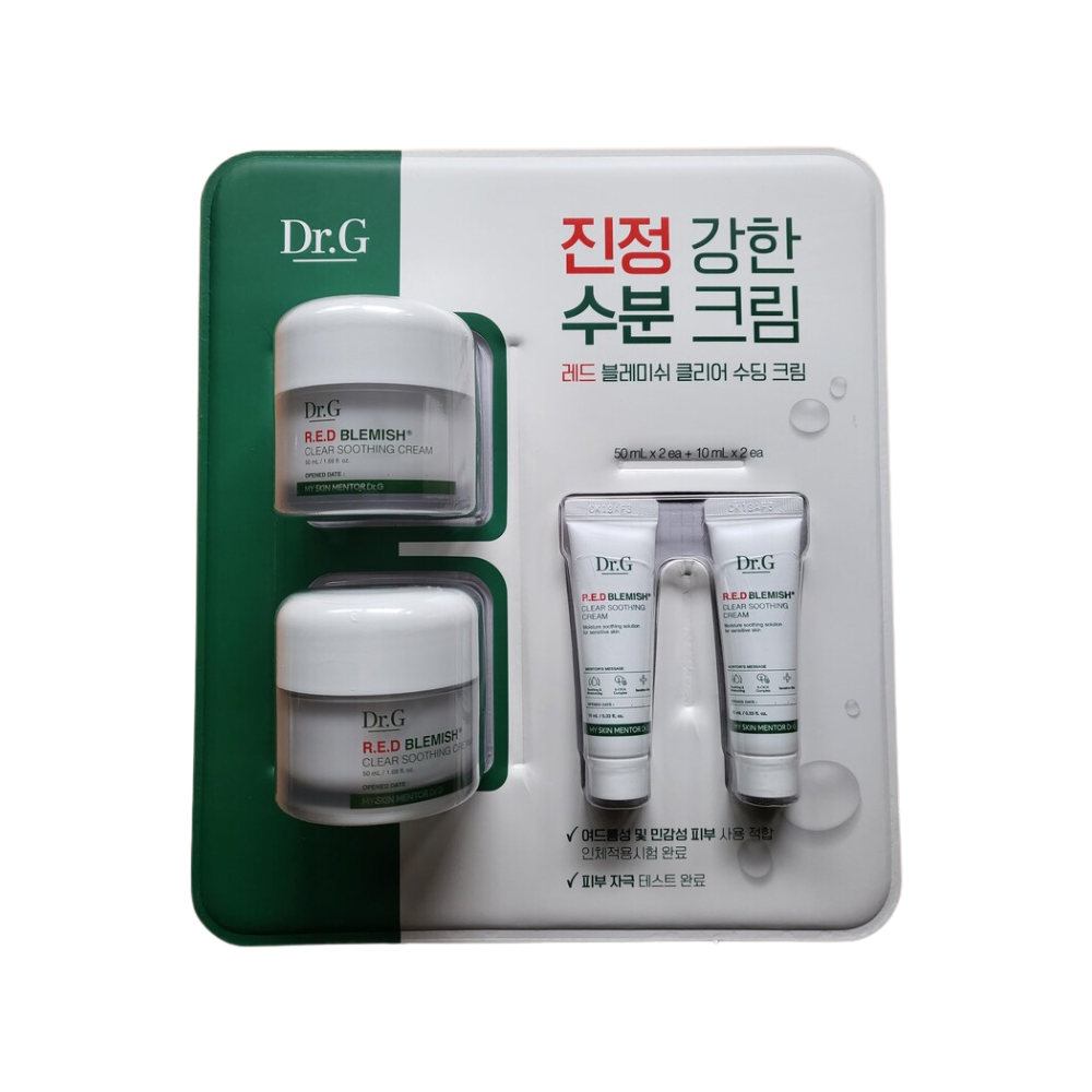 닥터지 레드블레미쉬 클리어 수딩크림 120ml x1팩 (50mlx2개+10mlx2개) - 상품 이미지