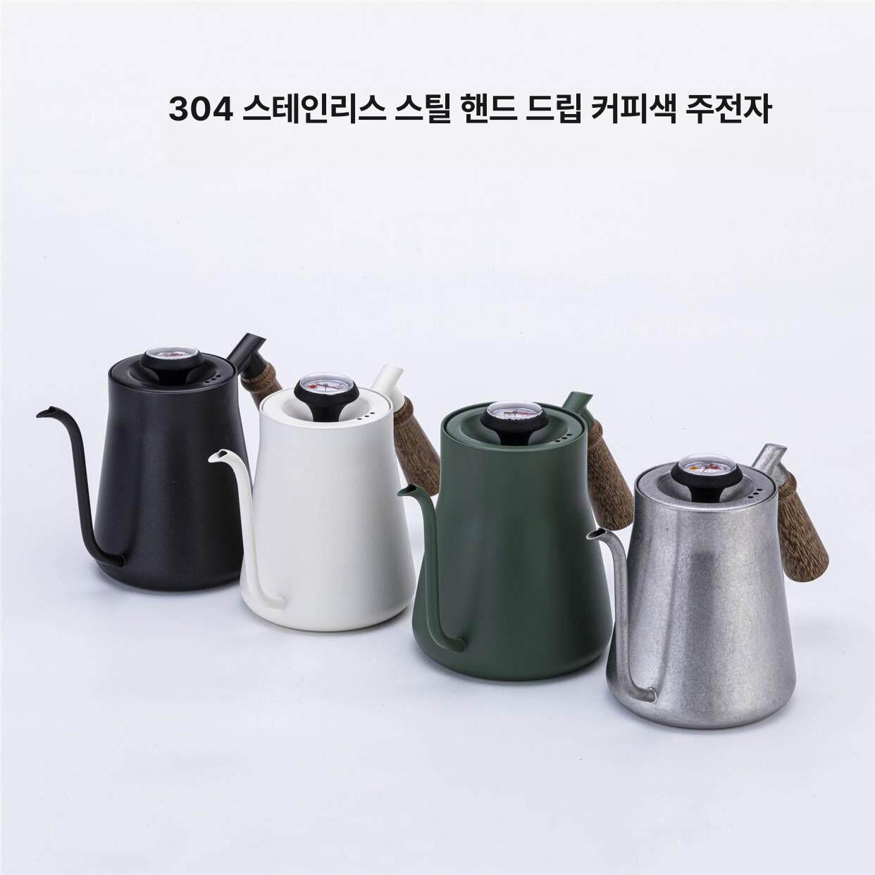커피 드립포트 구즈넥 스테인리스 포트 서버 위에 나무 얇은 핸드드립 핸드 주둥이 메이커 - 상세 이미지 2