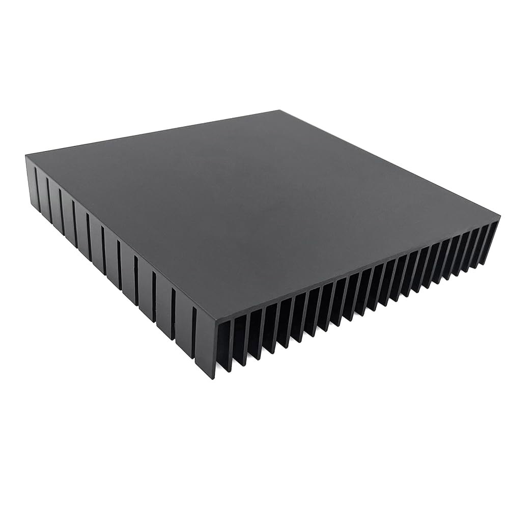 120mm 대형 알루미늄 방열판 120x120x20mm / 4.72x4.72x0.79인치 WiFi 라우터 냉각 베이스 및 전원 공급 장치 IC 그래픽 카드 메모리 120mmx120 - 상세 이미지 3