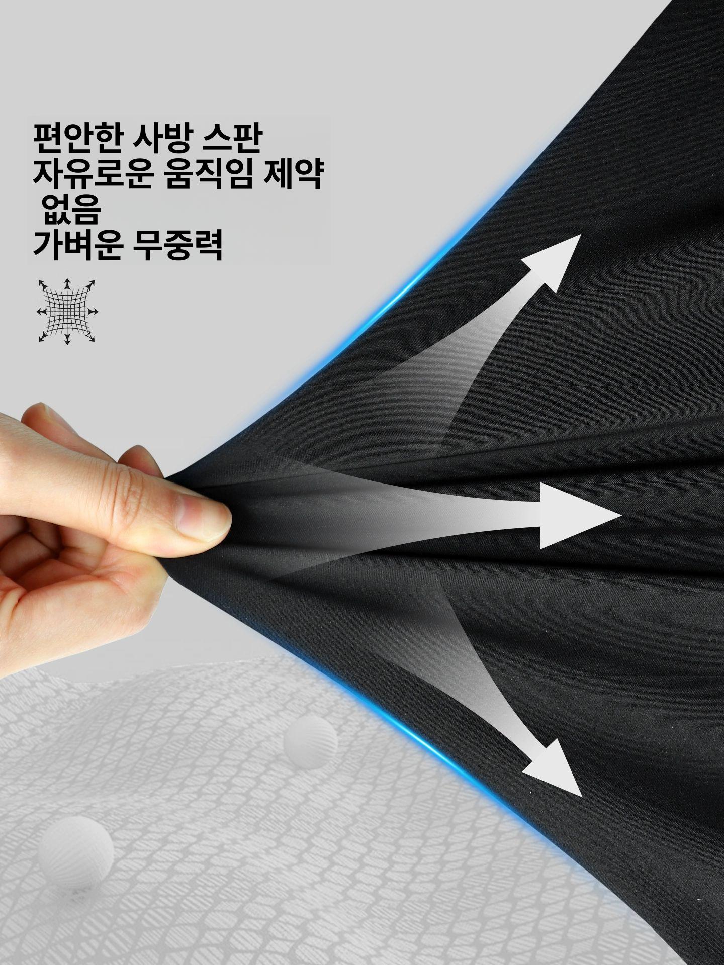남성 기능성 레깅스 타이즈 운동복 러닝 트레이닝 농구 쫄바지 세트 106+50 반바지 세트 S - 상세 이미지 5