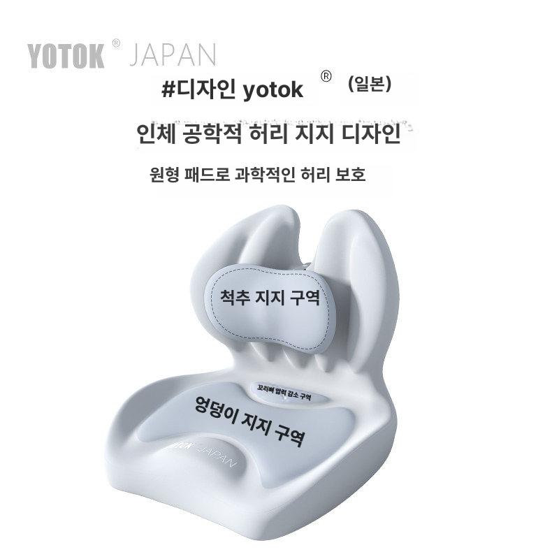요추 편한 허리 쿠션 방석 차량 의자 등받이 목 운전석 목디스크 받침대 - 상세 이미지 5