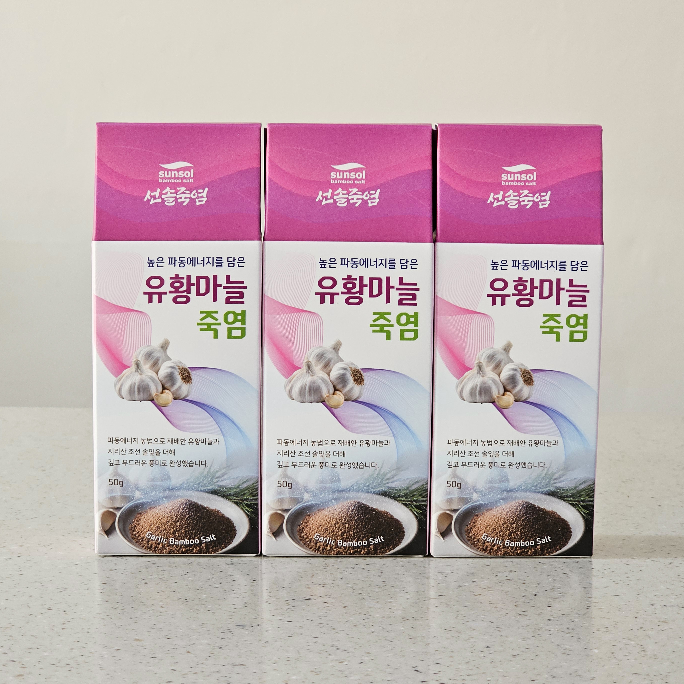유황마늘죽염 9회죽염 항산화효과 50g, 3개 - 상품 이미지