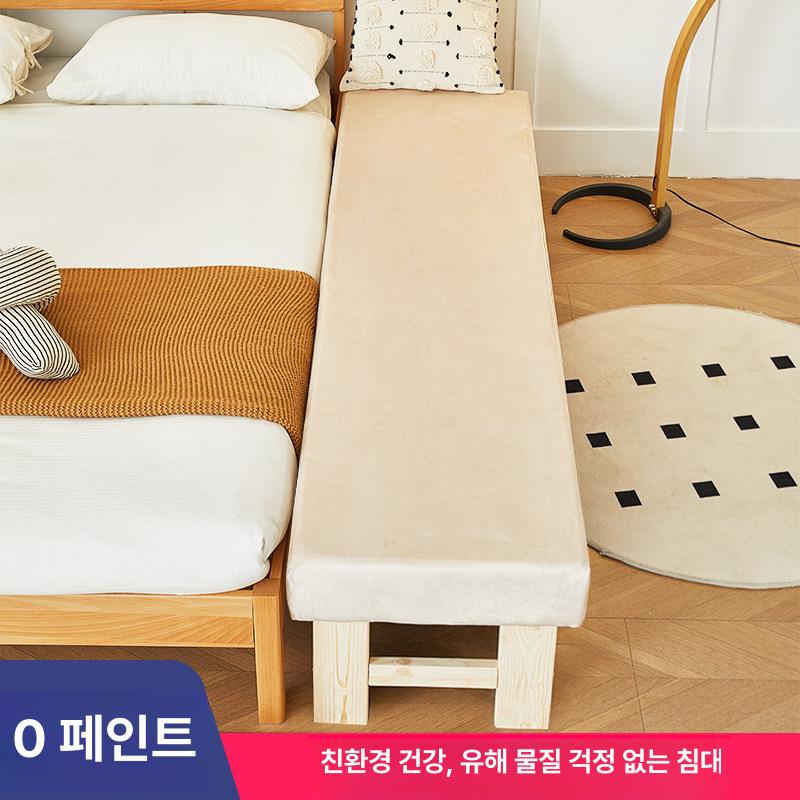 확장 침대 사이드 연장 베드프레임 떨어짐방지 간이침대 안전가드 평상 원목 - 상세 이미지 3