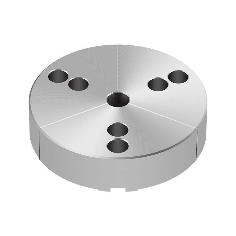 CNC 밀링머신 10인치 3조 유압척 플레이트 머시닝 원형톱날 외경 스포크핸들 정밀가공 - 상품 이미지