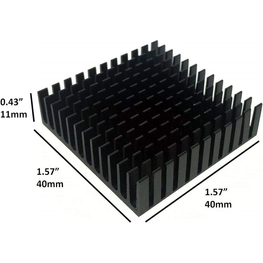 이지카고 40mm 히트싱크 키트 40x40x11mm + 3M8810 열전도 접착 테이프, 냉각용 3D 프린터 스테퍼 모터 TEC1-12706 열전 펠티어 모듈 40mmx40mm - 상세 이미지 2