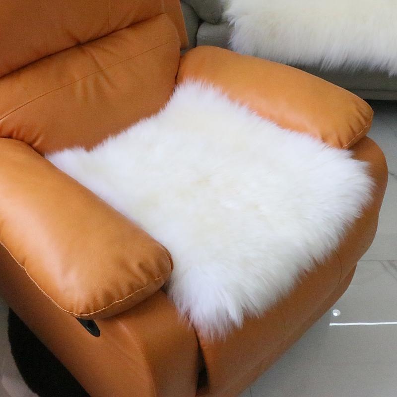 원형 천연양모 매트 12컬러 사계절 울 도톰한 천연양털 러그 카펫 라운드형 - 상세 이미지 3