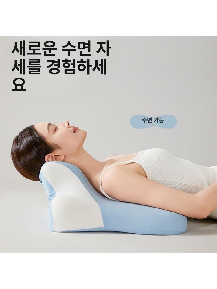 누워쉬는 꿀잠 엎드려 수면 베개 침실 다기능 방수 편안한 자세 옆잠 휴식 베개 - 상세 이미지 4