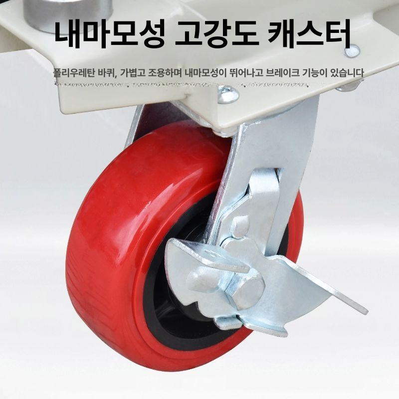 유압 리프트 작업대 수동 유압리프트 핸드카 운반기 스태커 리프팅 전동 상하차 핸드 자키 - 상세 이미지 4