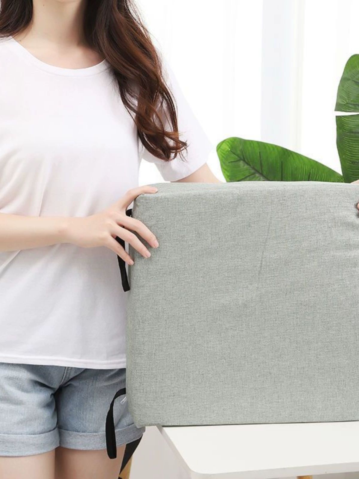 라텍스 방석 메모리폼 두꺼운 두툼한 수험생방석 벤치 메모리폼방석 의자 바른자세 미끄럼방지 - 상세 이미지 4