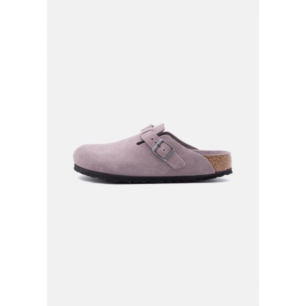 버켄스탁 보스턴SFB 스웨이드 버클 공용 클로그 페이디드퍼플 남성 faded purple/purple - 상품 이미지