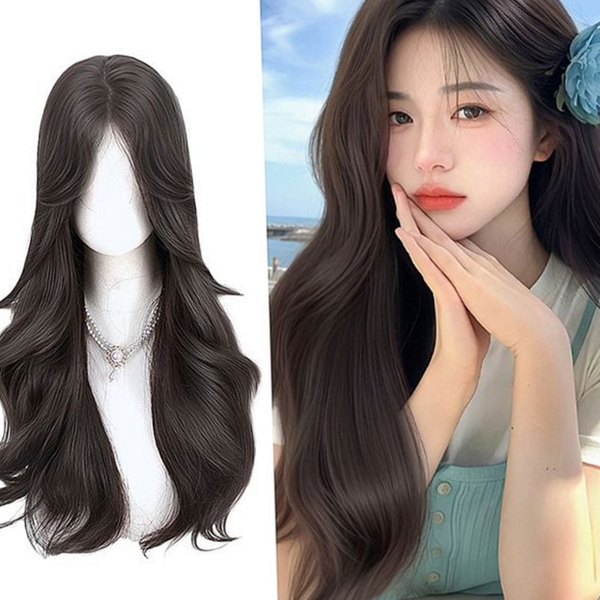 통웨이브 긴 머리 가발 스타일 여성 긴 머리 웨이브 가발 - 상품 이미지