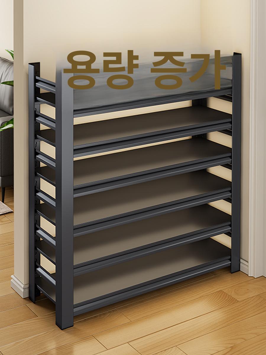 현관 신발장 철제 대형 수납장 아파트 신발 이동식 대용량 오픈형 현관장 캐비닛 다용도 - 상세 이미지 2