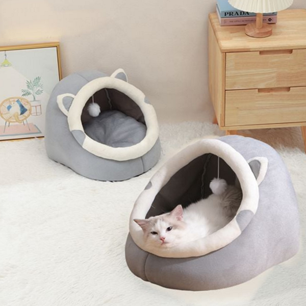 푹신한 고양이 숨숨 집 반려동물 강아지 숨숨 집 사계절 동굴 - 상품 이미지