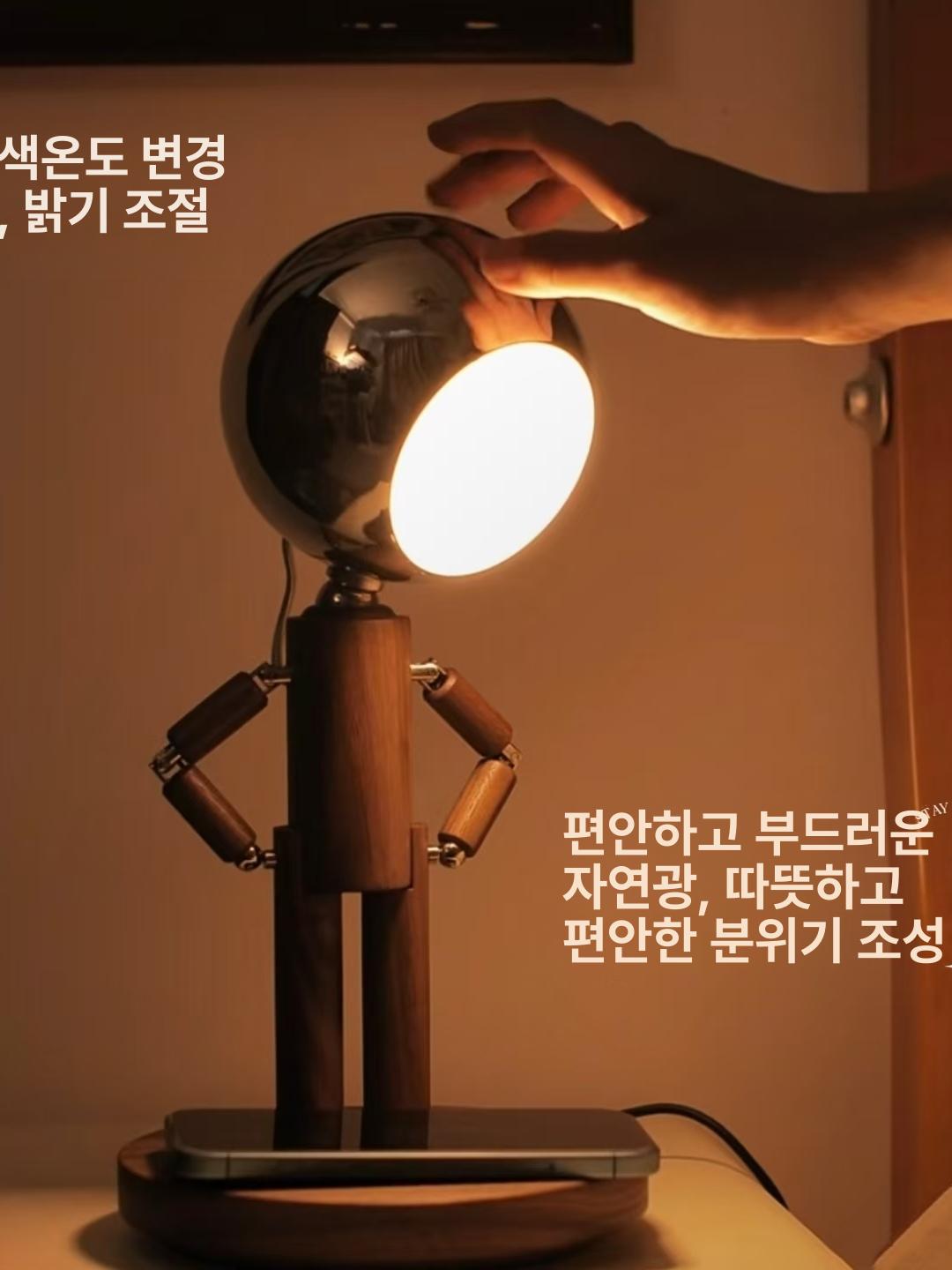 우주인 무드등 관절 로봇 조명 침실 거실 인테리어 집들이 선물 - 상세 이미지 5