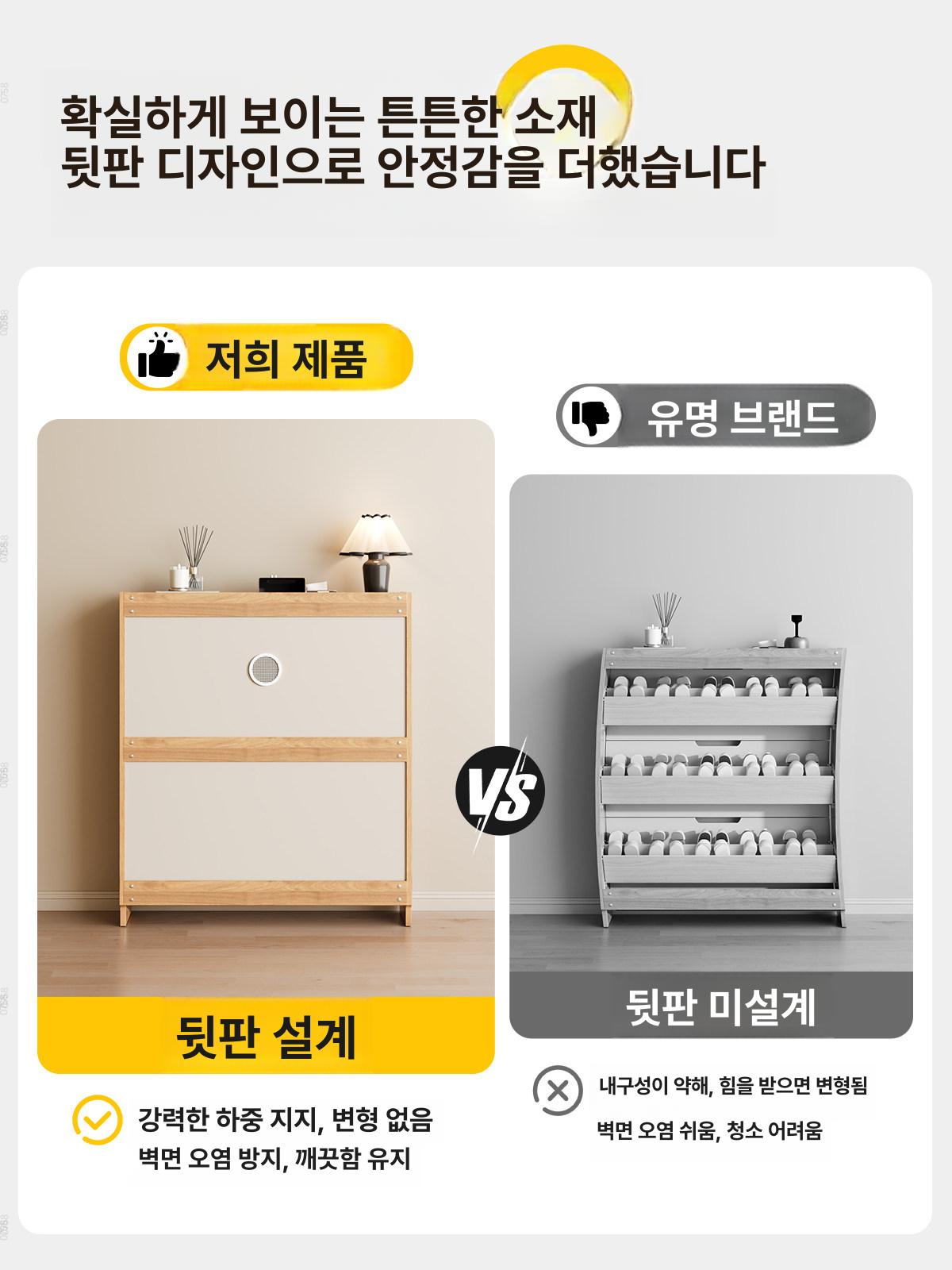 슬림 신발장 투명 조립식 입구 폴딩 보관함 수납 소형 정리함 필요 슈즈 출입문 현관장 - 상세 이미지 2