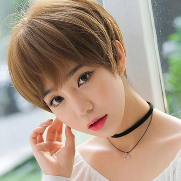 스타일 숏 컷 가발 데일리 여성 숏 가발 통가발 짧은 - 상품 이미지