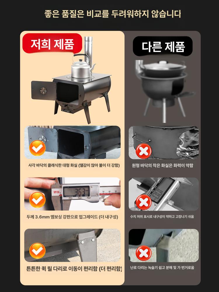 야외 난로 종이 소각기 무연 연통 장작 불멍 농촌 - 상세 이미지 2