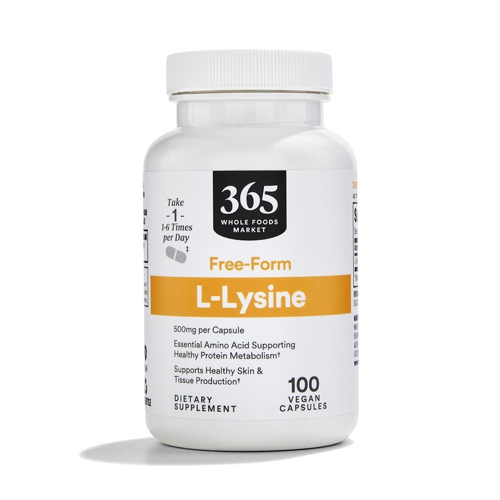 L 라이신 500mg 식물성 캡슐 100정 2팩 365 홀푸드마켓 이미지 7