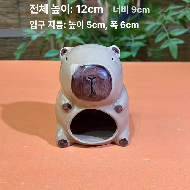 여름 햄스터키우기 둥지 은신처 하우스 기니 장식 애완 동물 놀이터 - 상세 이미지 5