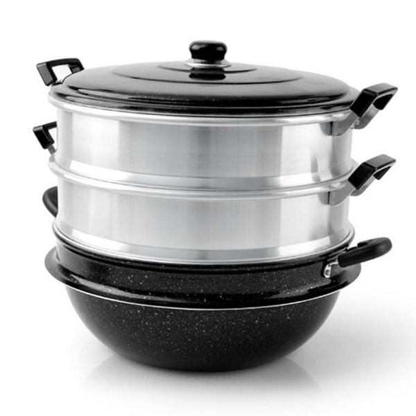 멀티 대용량 찜솥 스테인리스 3단 찜기 식당용 - 상품 이미지