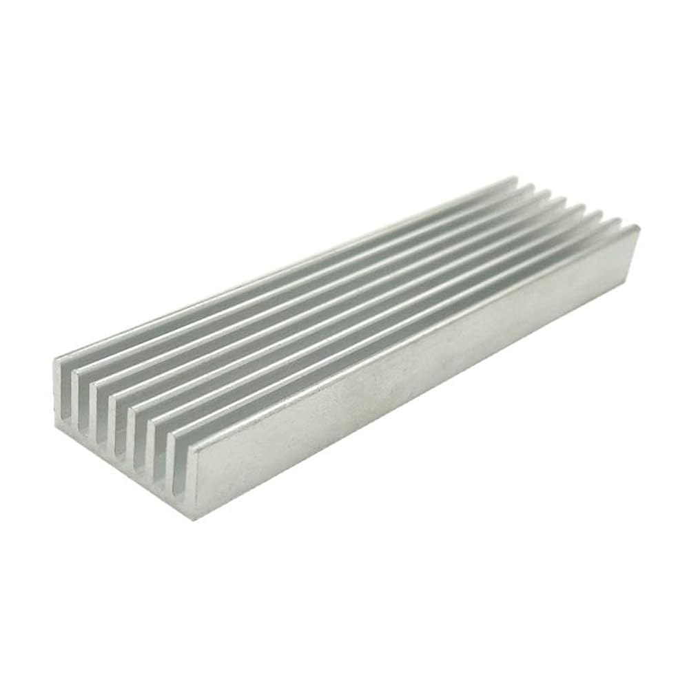 실버 톤 알루미늄 방열판 냉각기 라디에이터 냉각 100mm x 25mm 10mm 모듈 냉각기(4팩) - 상세 이미지 3