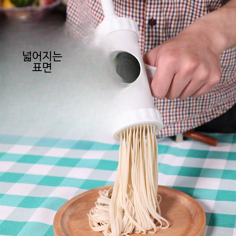수동 제면기 가정용 소형 면제조기 수제 국수 파스타 만두피 반죽기 면발 제조기 - 상세 이미지 3