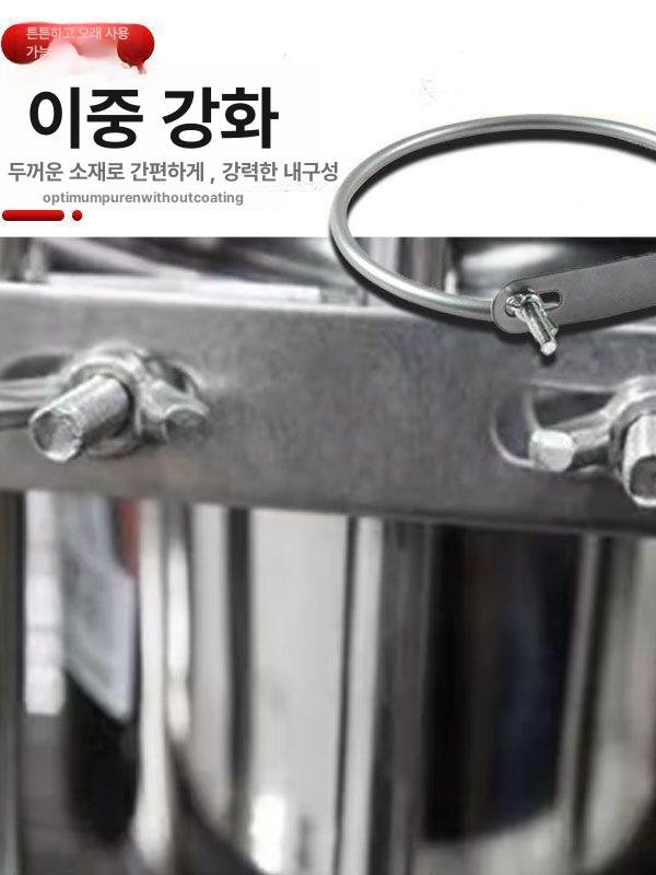 식기고정대 강아지 받침대 물그릇 밥그릇 대형견 급수기 스텐 스테인리스스틸 지지대 - 상세 이미지 4