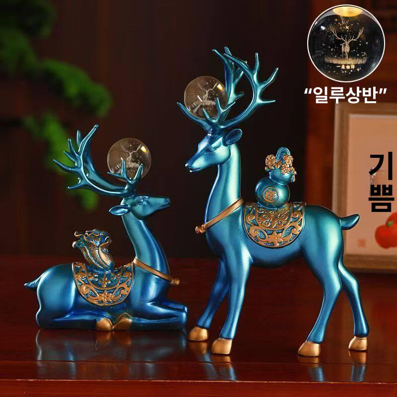 사슴 장식소품 인테리어 북유럽 장식품 벽장식 벽 벽면 장식 사슴장식 머리 헌팅 노르딕 - 상세 이미지 2