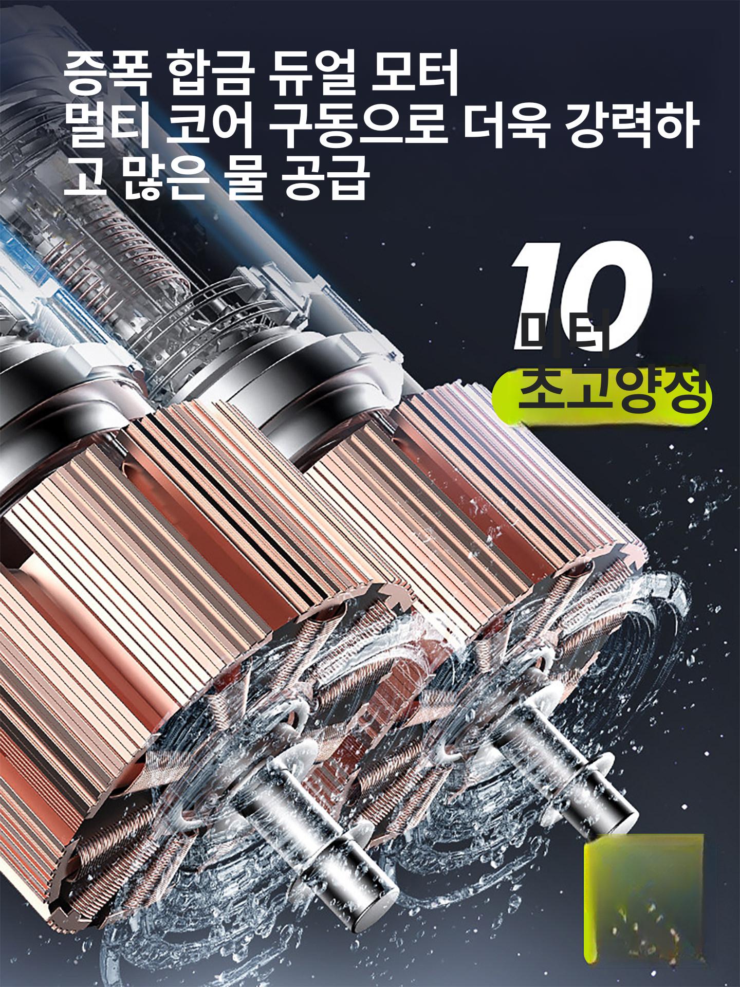 충전양수기 수중펌프 텃밭 휴대용 농업용 관개 워터 튜브 수중 양수기 배수 낚시 가정용 - 상세 이미지 2