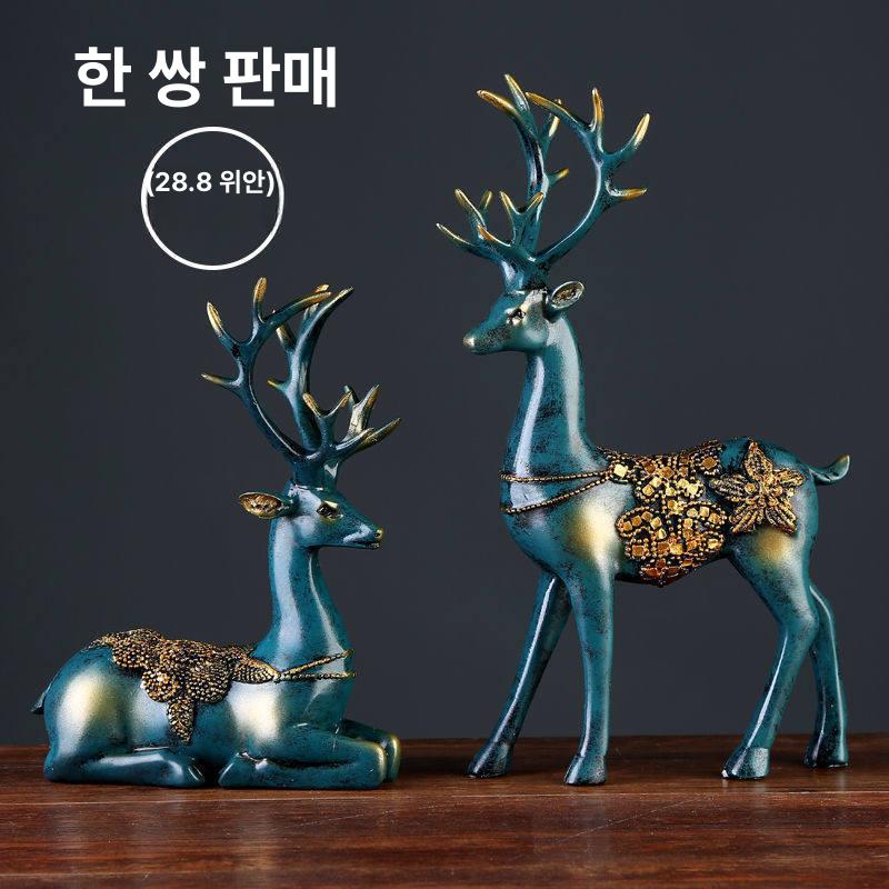 사슴 장식소품 인테리어 북유럽 장식품 벽장식 벽 벽면 장식 사슴장식 머리 헌팅 노르딕 - 상세 이미지 3