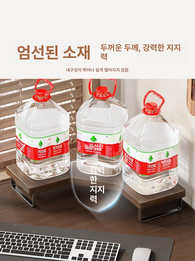 목재 선반 코너 모니터 받침대 북셸프 디스플레이 거치대 원목 책장 수납 - 상세 이미지 5