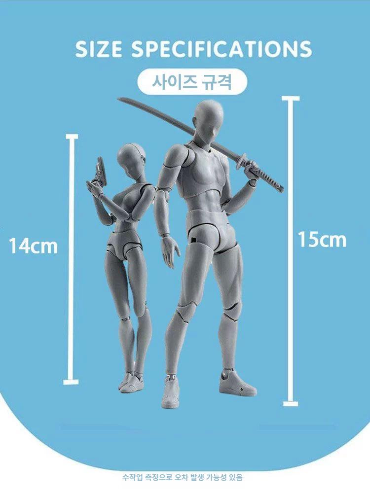 인체모형 드로잉 관절 스케치 피규어 - 상세 이미지 3