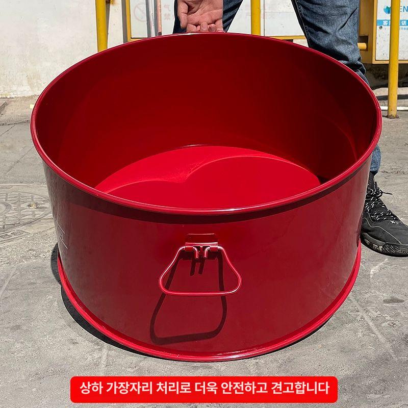 소방 훈련드럼통 소각로 야외 훈련 진압 소형 쓰레기 방화 화재 버킷 용기 철통 소각용 - 상세 이미지 3