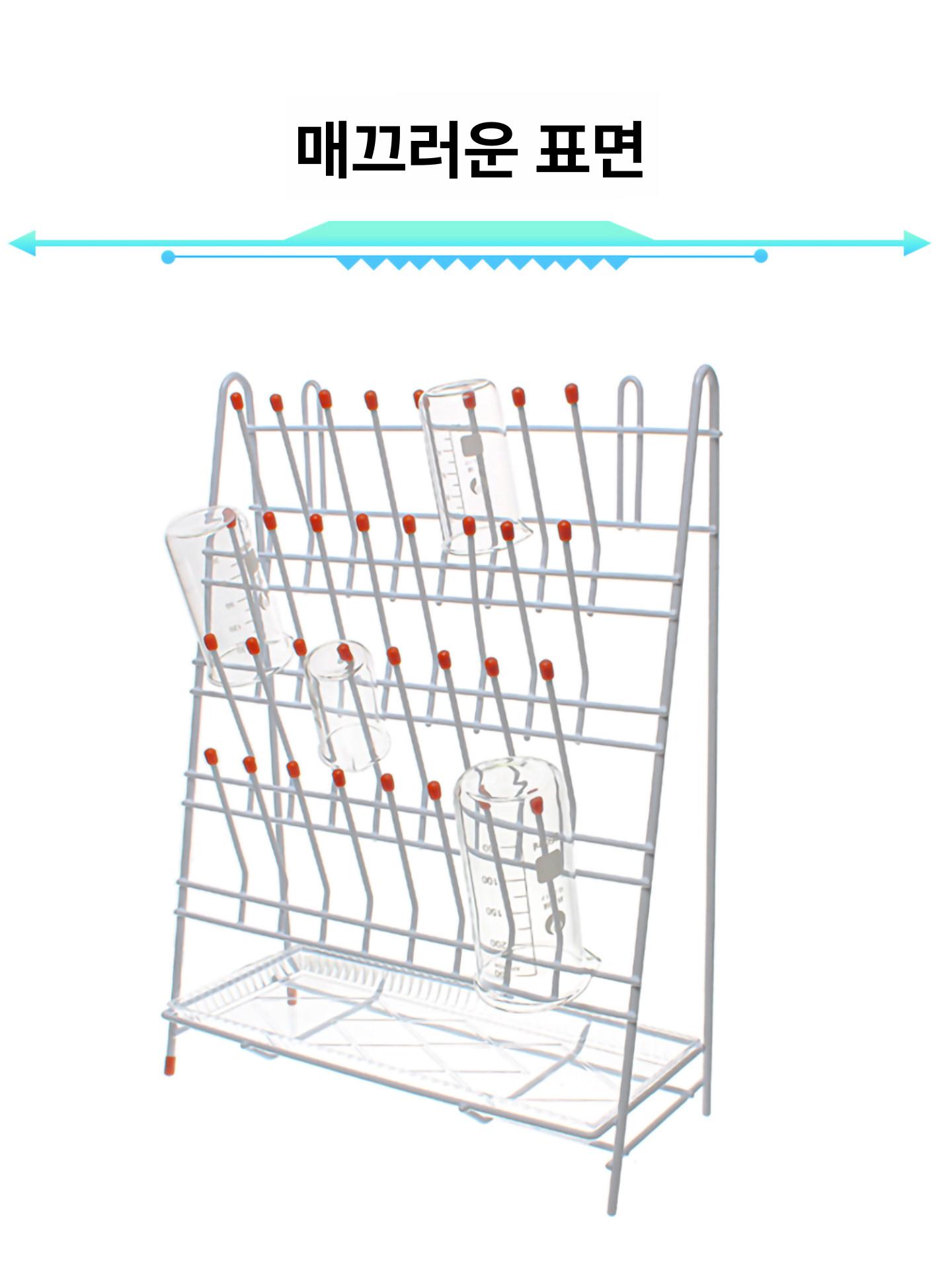 초자건조대 탁상용 작업대 테이블 비커선반 실험용품 트레이 비이커 화학 포함 과학실 - 상세 이미지 4