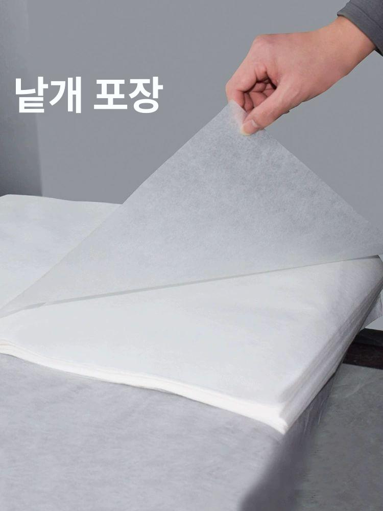 일회용 마사지시트 부직포 방수 미용 베개 구멍 왁싱 경락 커버 얼굴 패드 위생 베드 - 상세 이미지 4
