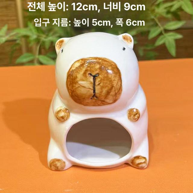 여름 햄스터키우기 둥지 은신처 하우스 기니 장식 애완 동물 놀이터 - 상세 이미지 3