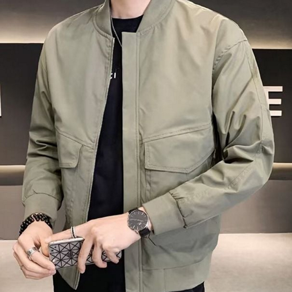 오버핏 남성 블루종 점퍼 데일리 캐주얼 점퍼 간절기 - 상품 이미지
