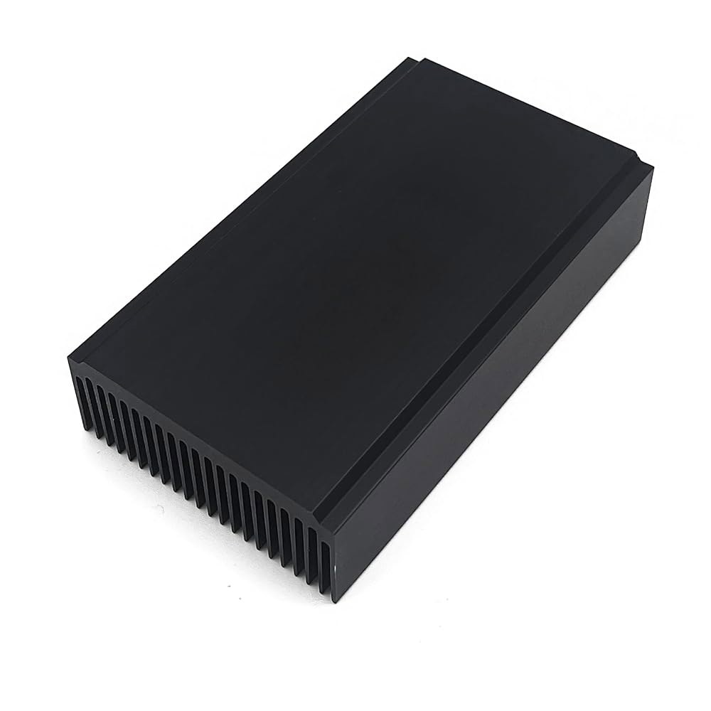 대형 알루미늄 방열판 4.72 x2.72 x1.06 인치 /120x69x27mm 냉각 블랙 산화물 라디에이터 22 핀 120mm 컴퓨터 LED 칩 전력 충전기 라우터 증폭기 PCB - 상세 이미지 3