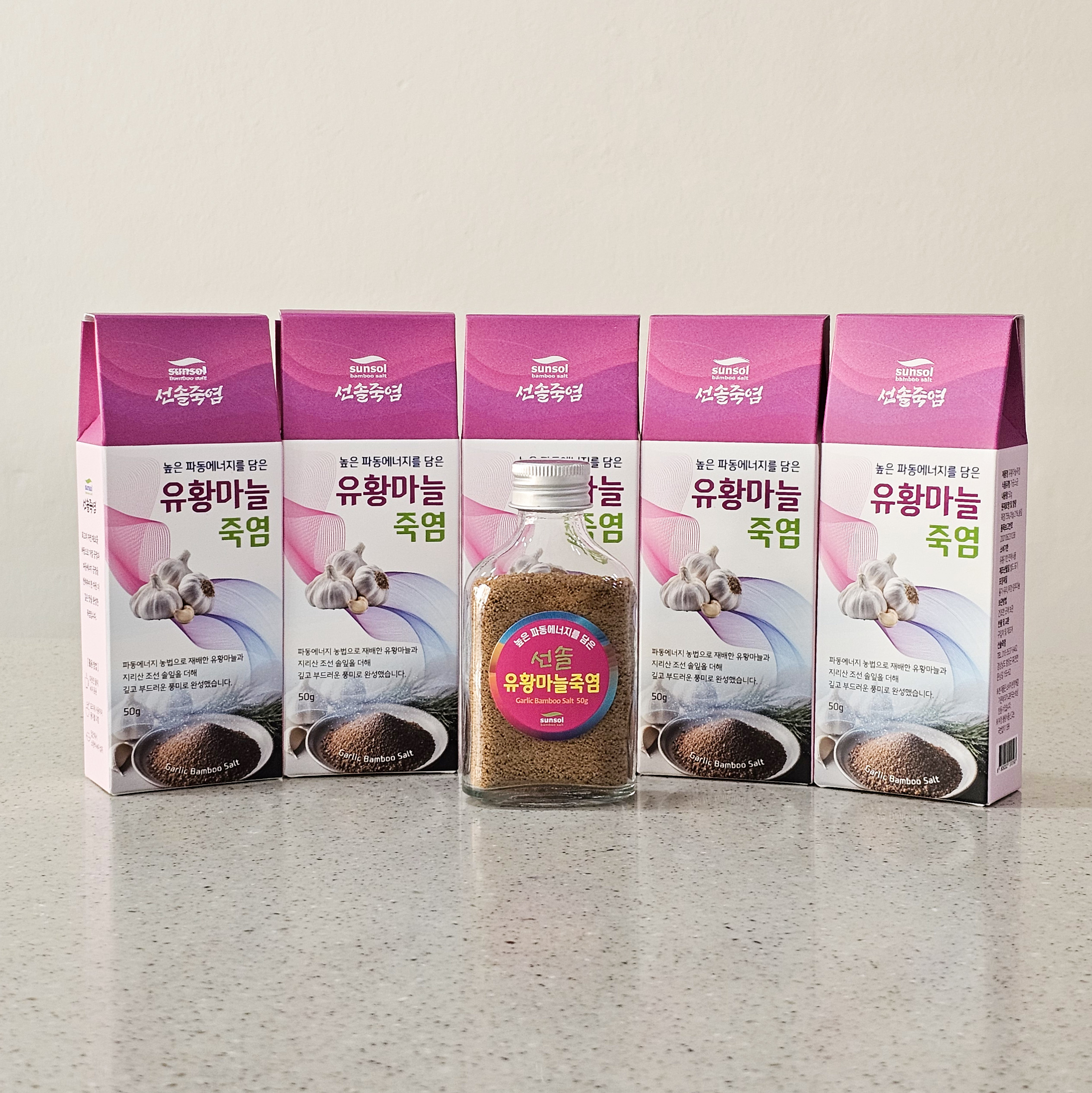 유황마늘죽염 9회죽염 항산화효과 50g, 5개 - 상품 이미지