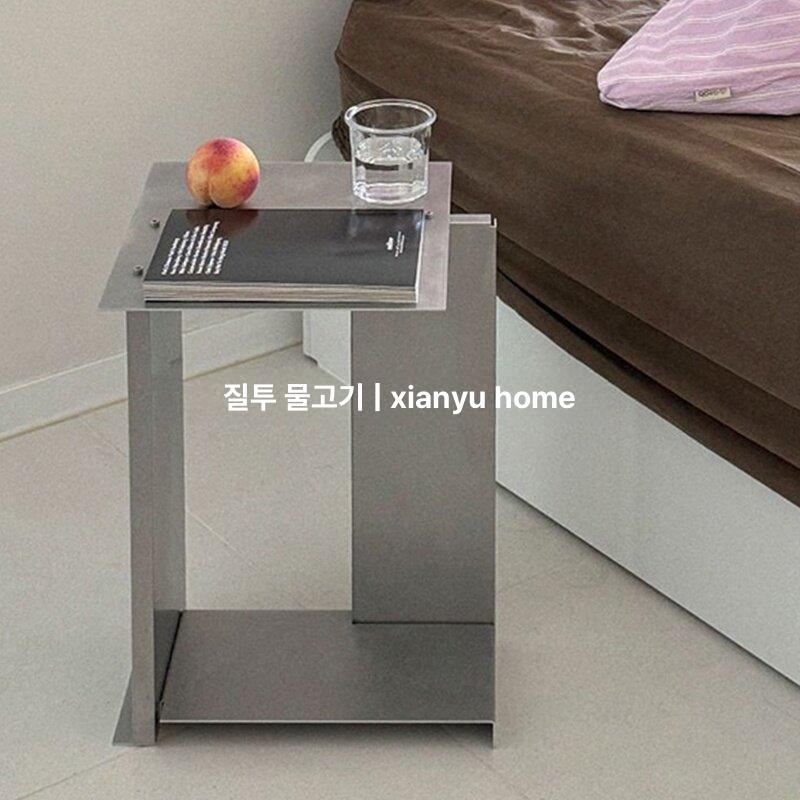 이동식 스테인리스 소파 사이드 테이블 침대 협탁 티테이블 - 상세 이미지 5