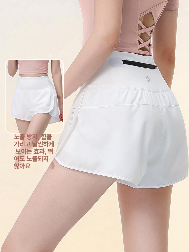여자 헬스 반바지 주머니 폰주머니있음 요가 필라테스 바지 운동복반바지 여성 운동 스포츠 - 상세 이미지 4