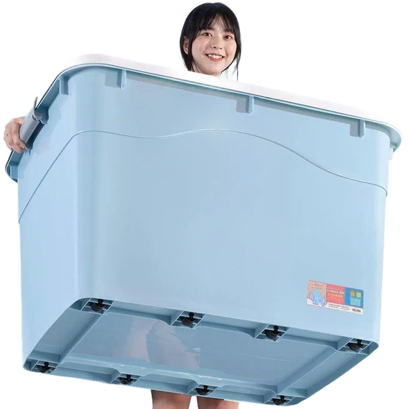 이동식 수납함 대용량 침대하부 200L 바퀴달린 양문 리빙박스 정리함 급식용 - 상품 이미지