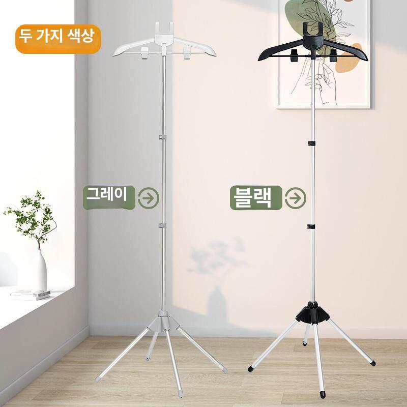 스탠드 옷걸이 행어 탈착 행거 높이조절 접이식 핸드백걸이 코트 선반 원목 대형 가방 원룸 - 상세 이미지 5