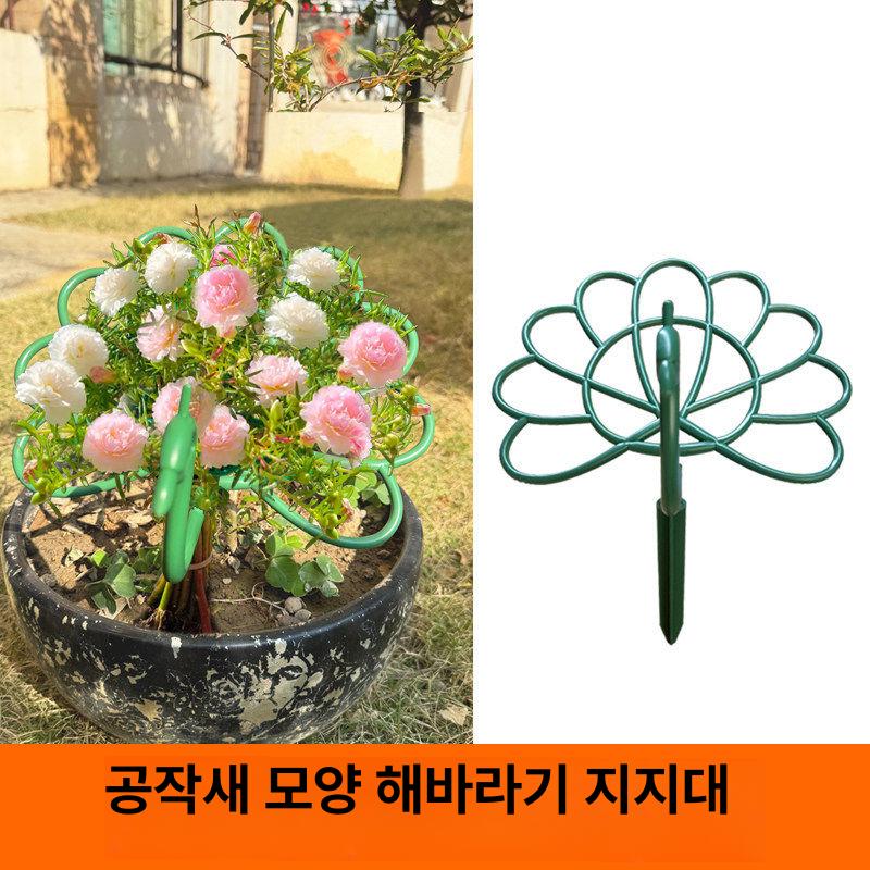 공작꽃 지지대 스탠드 홀더 화분 트렐리스 고정 등나무 원형 덩굴 야외 온실 철제 랙 원예 - 상세 이미지 3